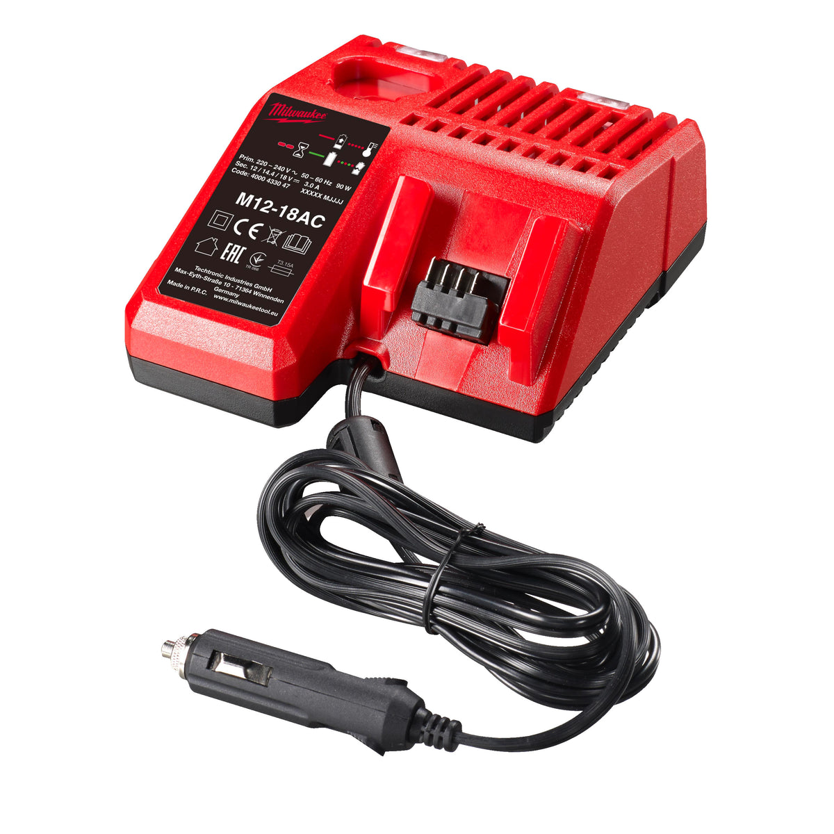 Milwaukee Auto-Ladegerät M12-18 AC für M12™ und M18™