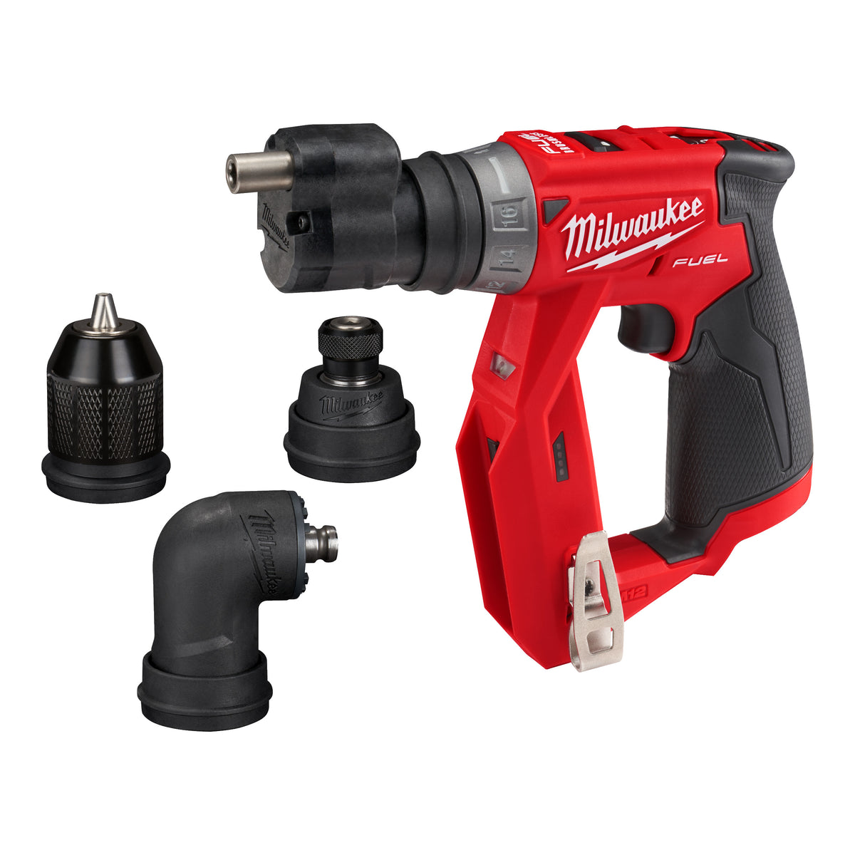 Milwaukee M12 FUEL™ Akku-Bohrschrauber M12FDDXKIT-0X (34 Nm, 4-in-1)