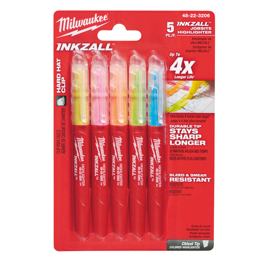 INKZALL Leuchtmarker Set 5-teilig