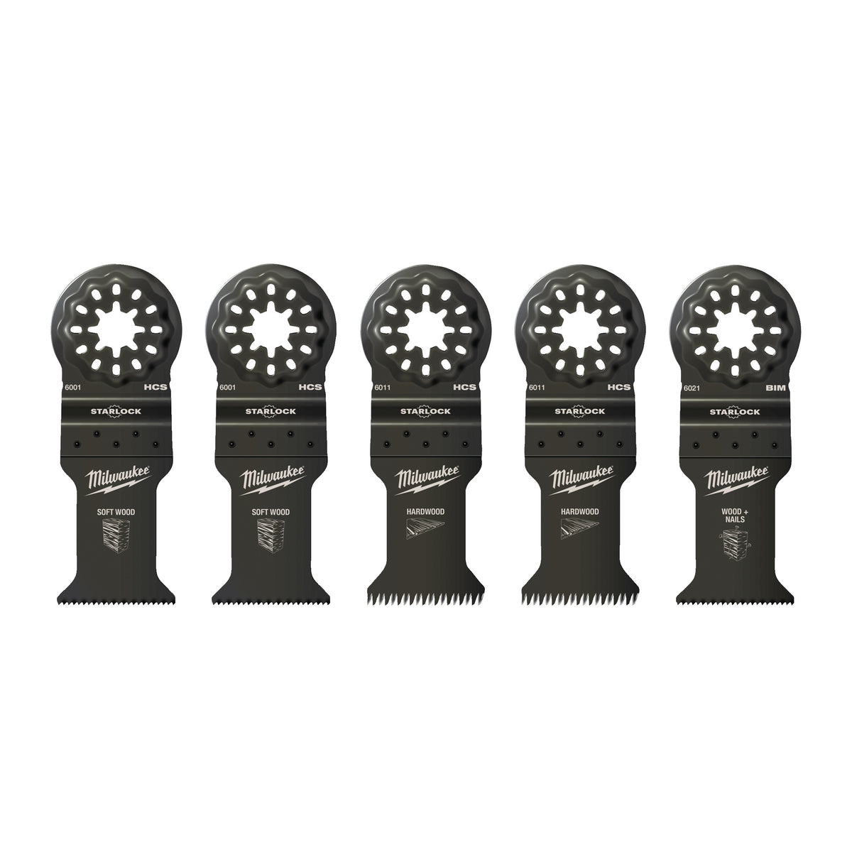 Multitool Zubehör-Set Holz 5tlg.