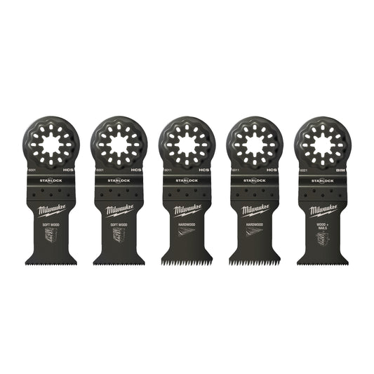 Multitool Zubehör-Set Holz 5tlg.