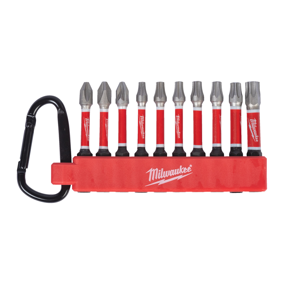 Shockwave Bit-Set m. Karabiner 10tlg. schlagfest