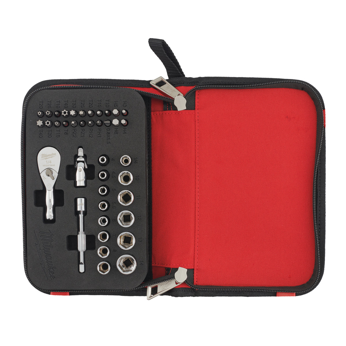 Kompakt-Ratschen Set 1/4" 39-teilig