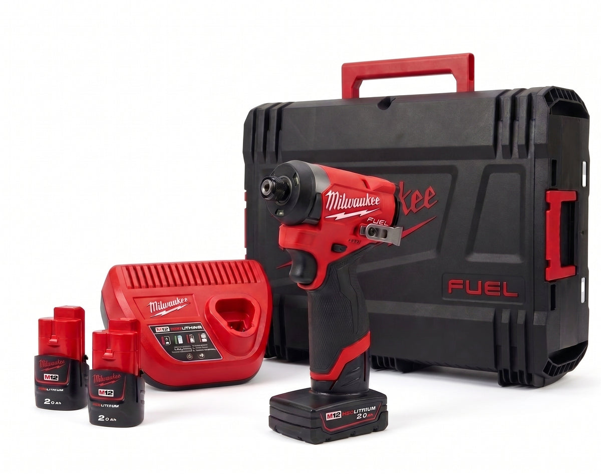 Akku-Schlagschrauber 1/4" Hex FUEL M12FID2-202X + Weste