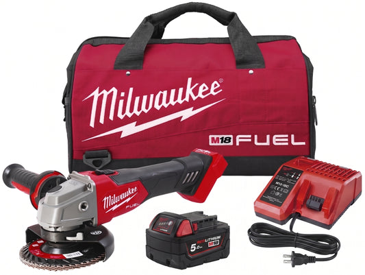 Akku-Winkelschleifer M18FSAG125X-501B mit Tasche