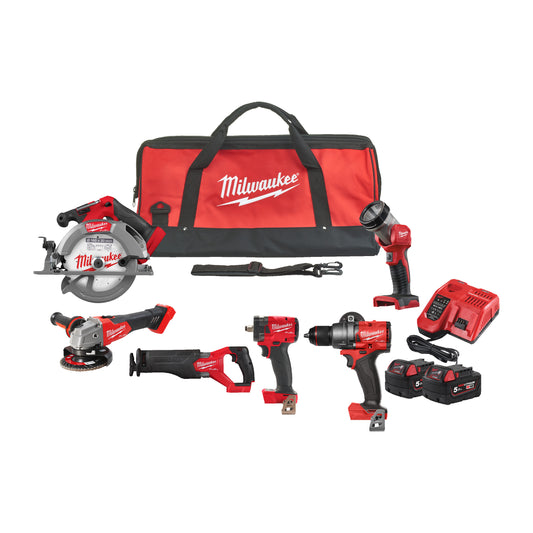 Milwaukee M18 FUEL™ Akku-Werkzeug-Set 6-teilig Powerpack M18FPP6H3-502B